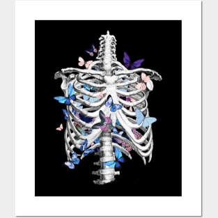 Rib Cage Floral 2 Posters and Art